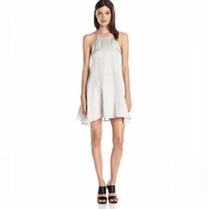 NWT! Keepsake The Label “With You” Trapeze Swing Mini Dress Pale Grey Small